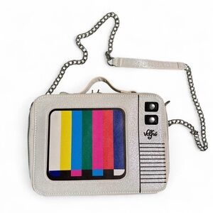 Super rare!! Valfre ☏ Color Bar TV Crossbody Bag ☏ Vegan Leather ☏